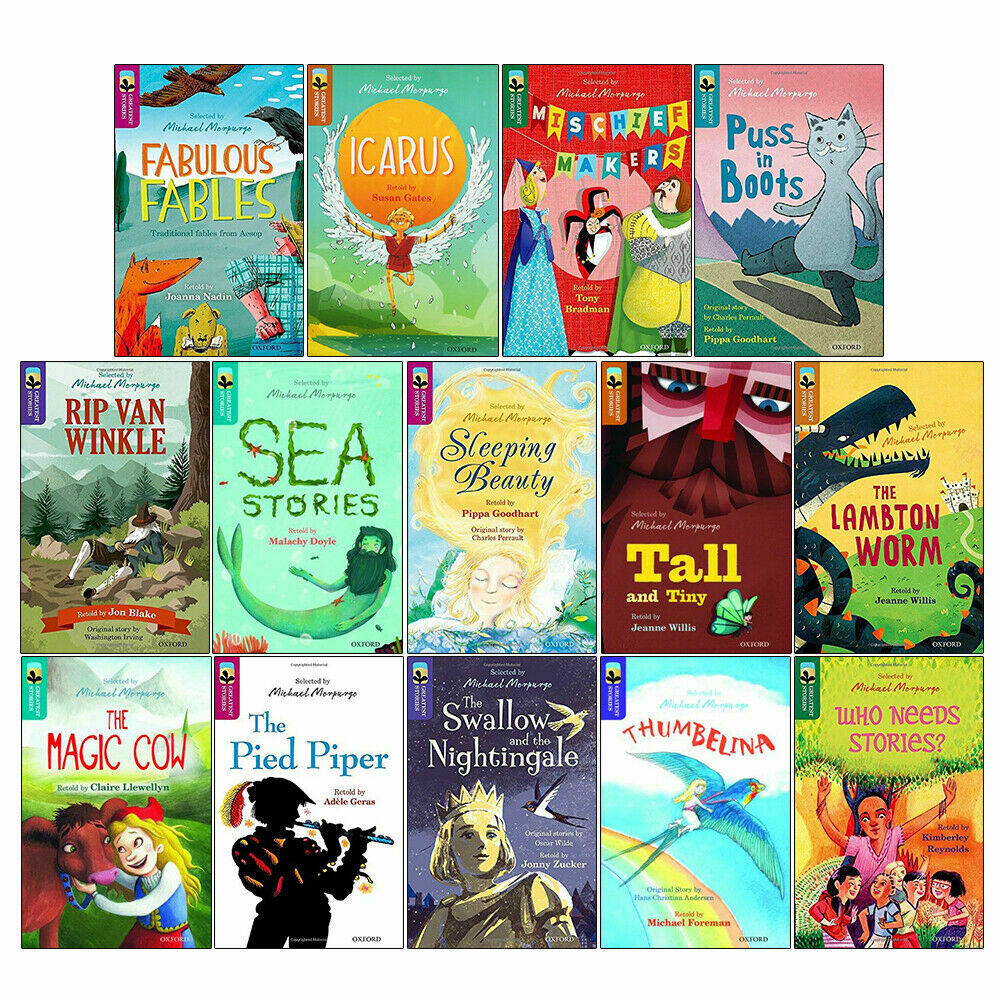 Oxford Reading Tree Greatest Stories 14 Book Collection – Selected by Michael Morpurgo | Children's Fiction, Classic Tales, Adventure & Literacy Set