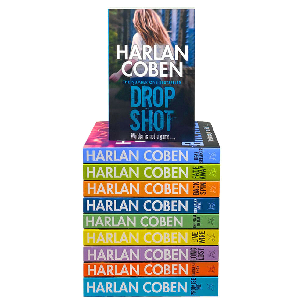 Harlan Coben Myron Bolitar Series – 10 Book Collection Set | Mystery, Thriller, Suspense Novels with Engaging Characters & Unique Plots