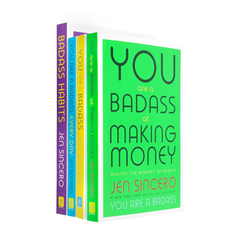 You Are a Badass Series 4 Books Collection Set by Jen Sincero – Self-Help, Motivation, Personal Growth, Confidence, Empowerment & Life-Changing Advice
