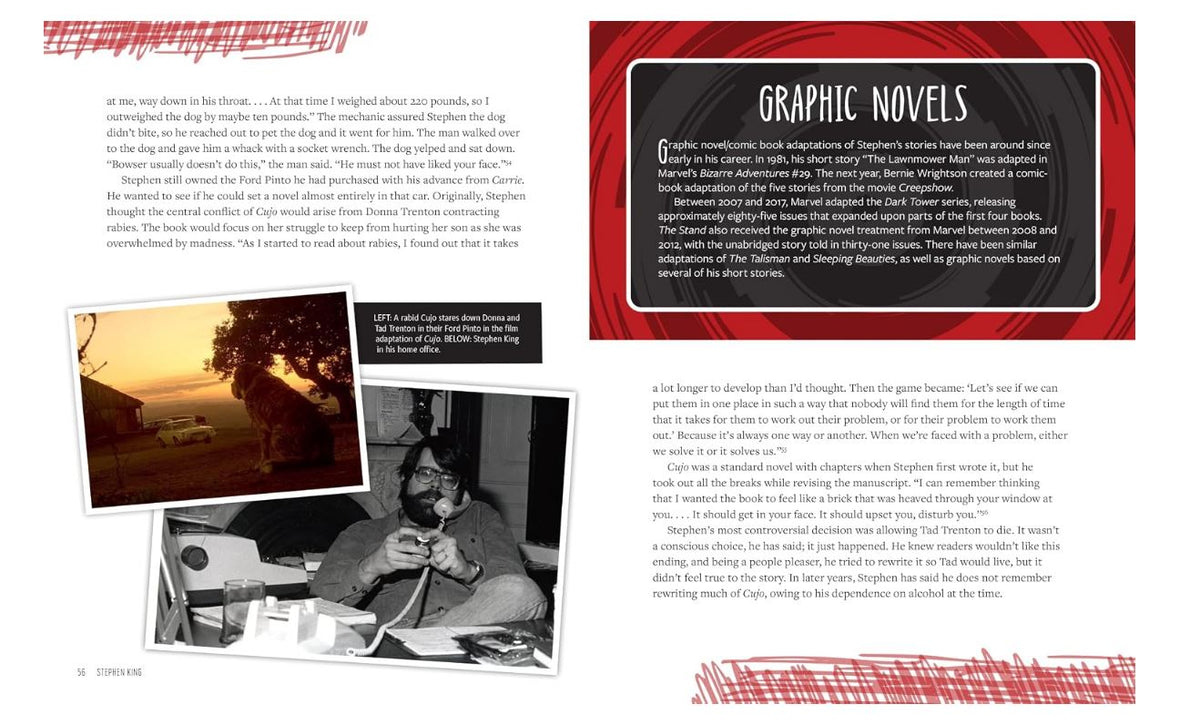 Stephen King: His Life, Work, and Influences Book (Young Readers' Edition) by Bev Vincent | Illustrated Author Biography & Horror Writing Guide | Paperback