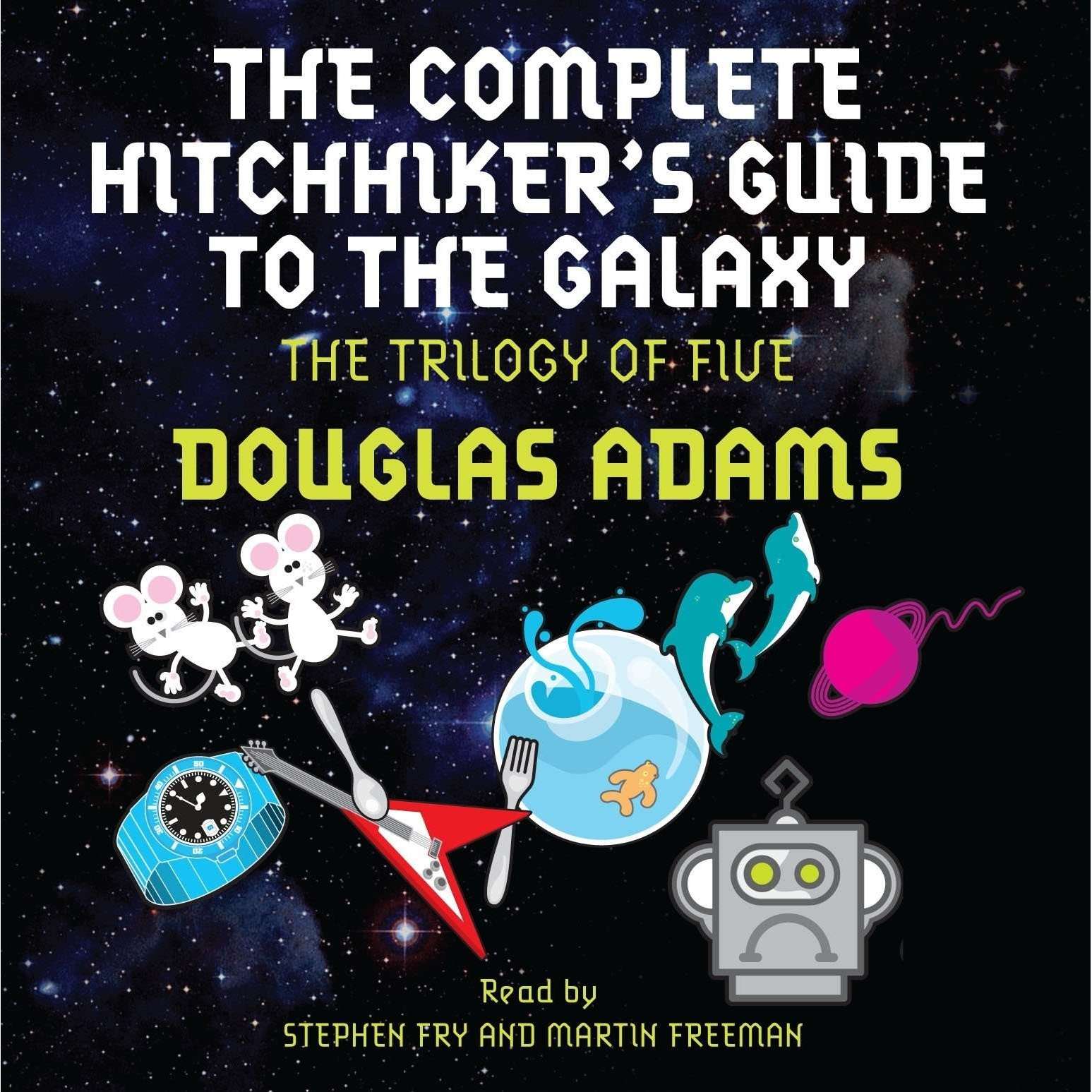 The Complete Hitchhiker's Guide to the Galaxy: The Trilogy of Five Audio CD Set | Classic Sci-Fi Adventure, Humor & Space Exploration by Douglas Adams