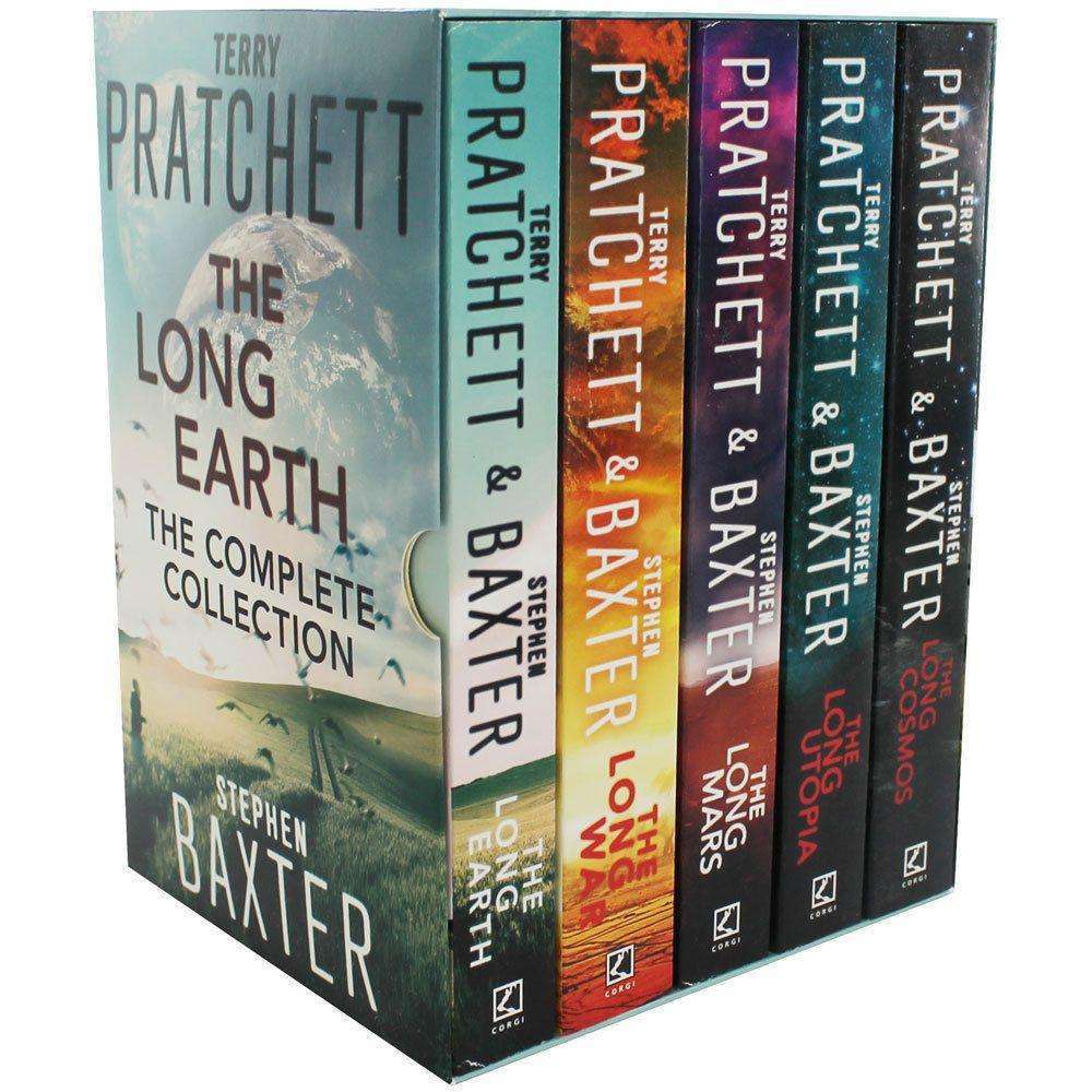 The Long Earth – Complete 5 Book Set Collection by Terry Pratchett & Stephen Baxter | Science Fiction Adventure Series | Parallel Worlds & Dystopia