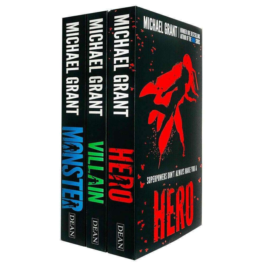 The Monster Series 3 Book Set by Michael Grant – Includes Monster, Villain & Hero | Action-Packed Fantasy Adventure for Young Adults & Teen Readers