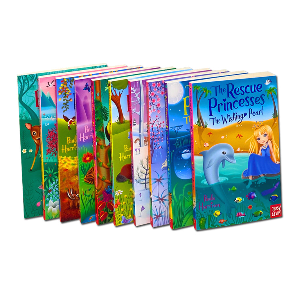 Rescue Princesses Series Books 1-10 Collection by Paula Harrison – Fantasy Adventure, Friendship & Bravery in Children's Chapter booksfor Young Reader