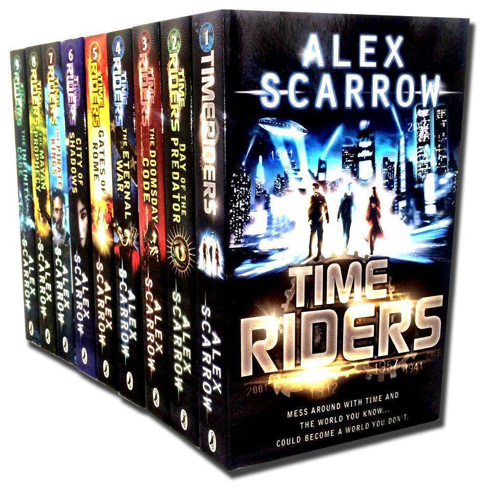 Time Riders 9 Book Collection by Alex Scarrow – Thrilling Time Travel Adventure Series | YA Fiction, Historical Journeys, Paperback Set for12+ years
