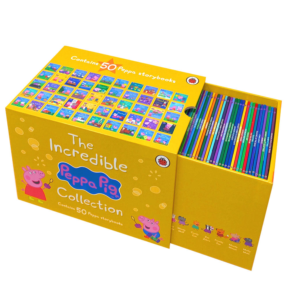 The Incredible Peppa Pig Collection 50 Children's Books Box Set– Fun & Educational Picture Books by Ladybird | Storytime & Reading for Kids & Toddlers