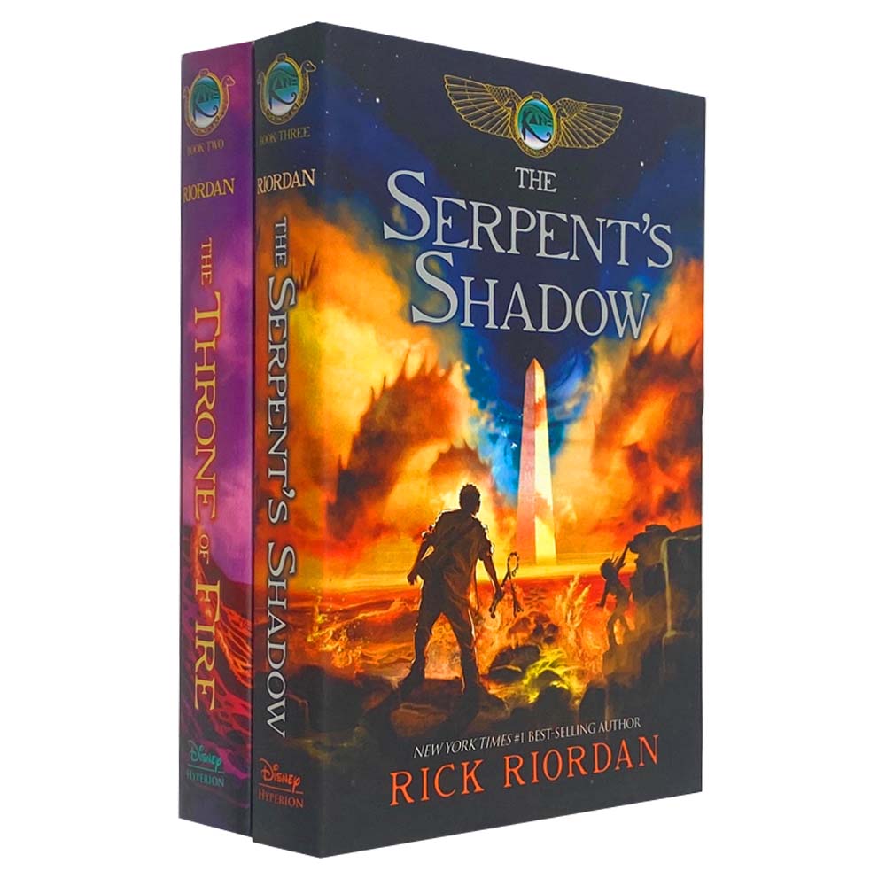 Kane Chronicles 2-Book Set by Rick Riordan | Epic Fantasy Adventure Series for12+ years | Includes The Serpent’s Shadow & More | Egyptian Mythology