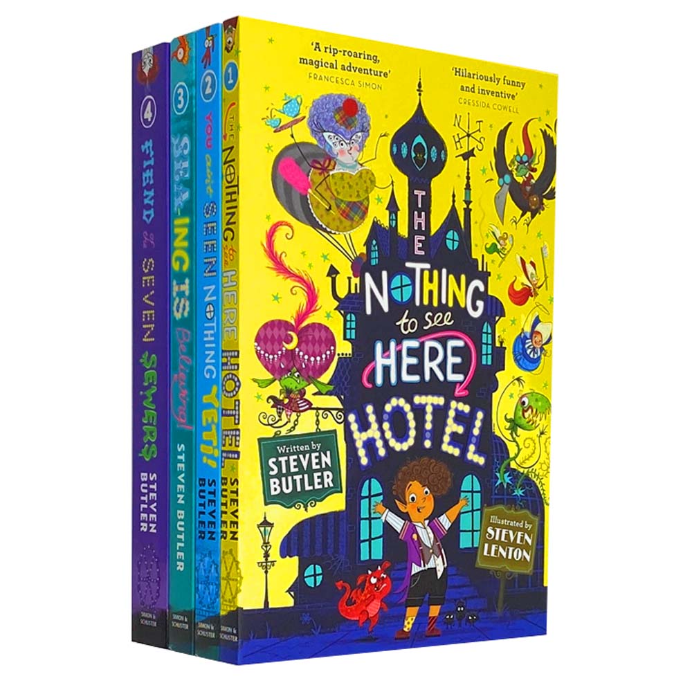 Nothing to see Here Hotel collection 4 Books set by Steven Butler