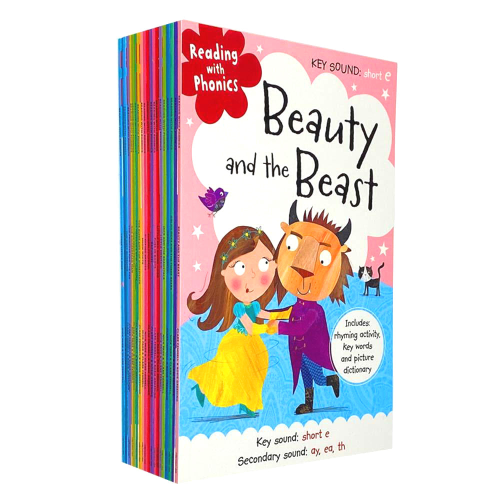 Fairy Tale Phonics Book Set for Kids – 20 Fun & Educational Early Reader Stories | Build Literacy & Reading Skills |Perfect for Bedtime & Learning Fun