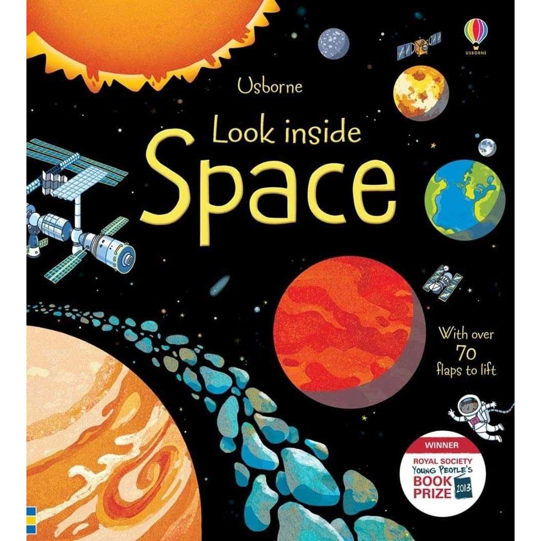 Usborne Look Inside Our World 6 Board Books Collection Set | Educational & Interactive Children's Books | Nature, Oceans, Jungle, Space & Discovery