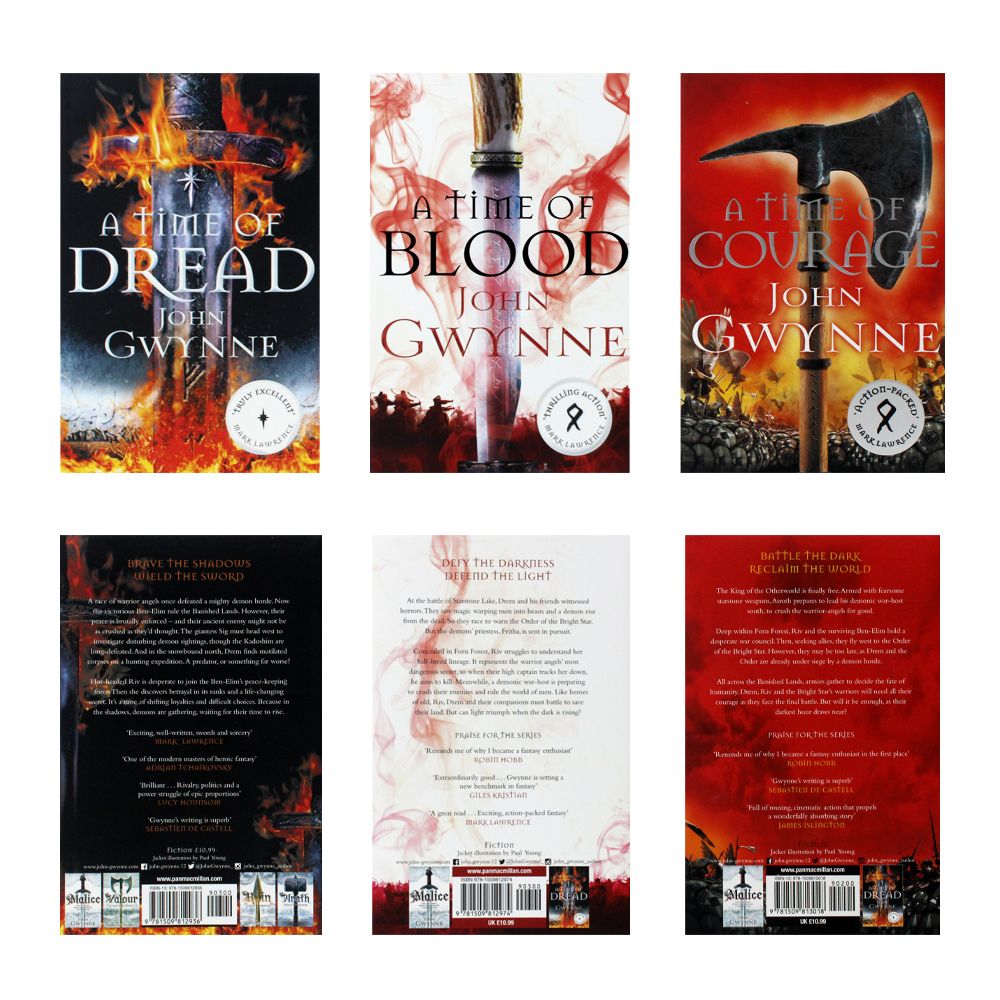 John Gwynne Of Blood and Bone Series 3 Book Collection | Epic Fantasy Adventure with Magic, Battles, Heroes & Quests| Dread, Blood & Courage