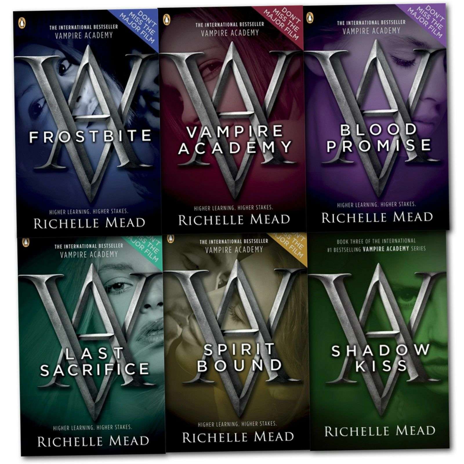 Vampire Academy 6 Paperback Book Series Collection by Richelle Mead | YA Fantasy, Romance & Magic | Includes Last Sacrifice, Spirit Bound & More