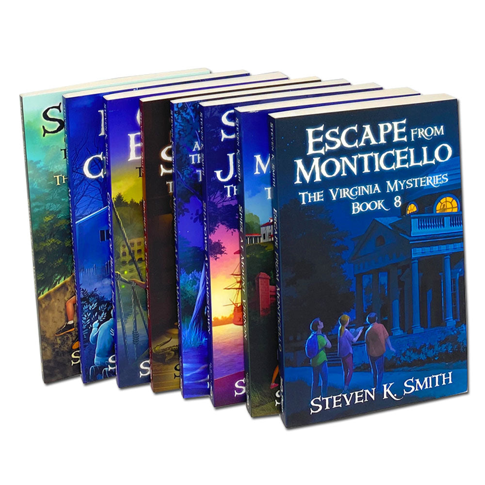 Virginia Mysteries Series 8 Book Set by Steven K. Smith – Kids Adventure, Mystery, Fiction Books for Children, Young Readers, Fun, Educational