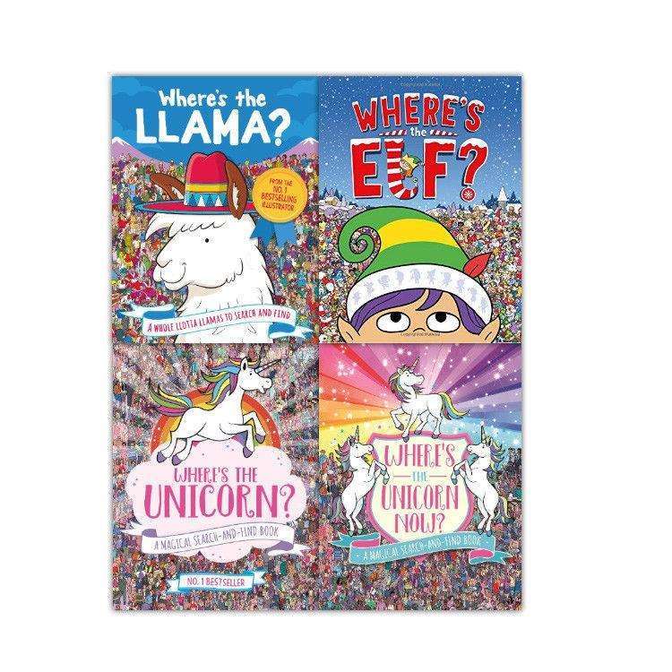 Where's The Unicorn? 4-Book Activity Collection Set | Fun & Interactive Children's Books | Creative Play, Learning Games, Adventure & Imaginative Fun