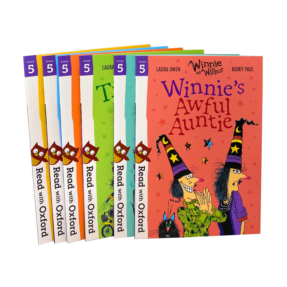 Read with Oxford: Winnie & Wilbur Stage 5 – 6 Book Children’s Collection | Educational Paperback Storybooks for Early Readers, Literacy & Learning Fun