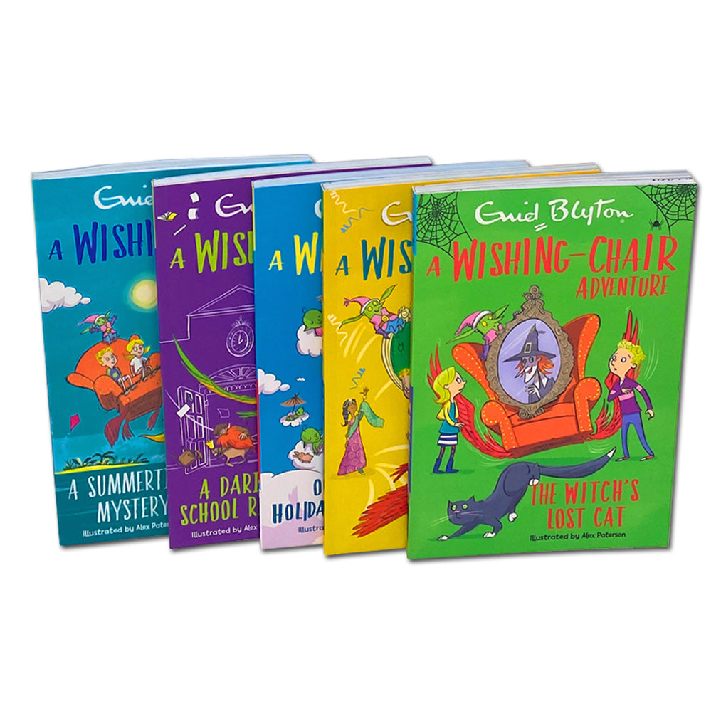 A Wishing Chair Adventure By Enid Blyton 5 Books, A Daring School Rescue, The Royal Birthday Party...