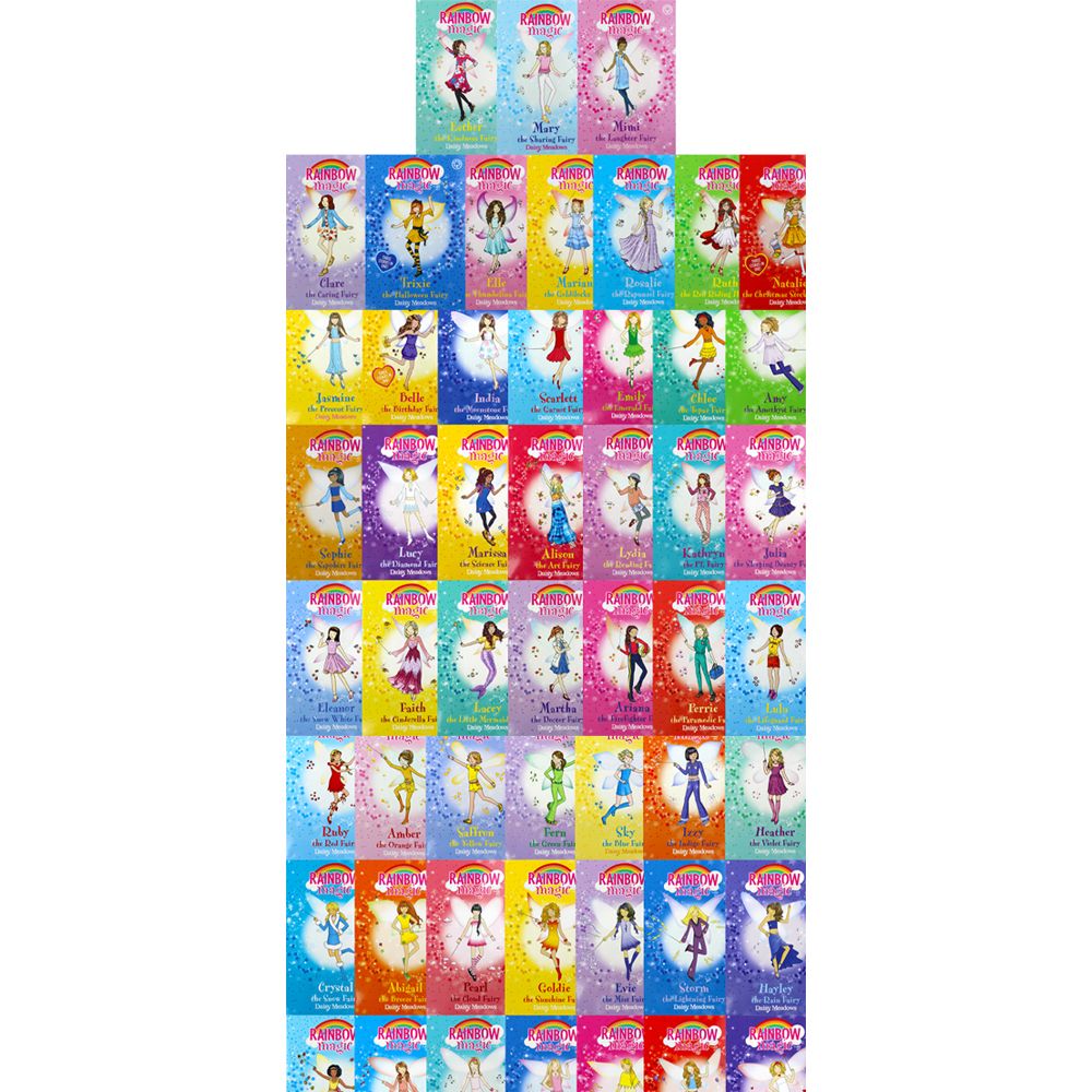 A Year of Rainbow Magic – 52 Paperback Books Collection Box Set by Daisy Meadows | Magical Fairy Tales & Adventure Series for Young Readers