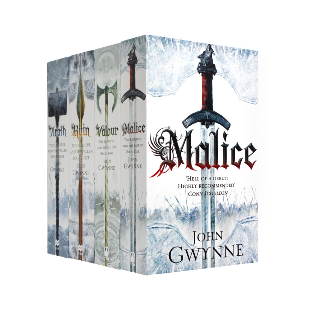 John Gwynne Faithful and the Fallen Collection – 4 Books Set: Ruin, Valour, Malice & More | Epic Fantasy Adventure Series| High & Dark Fantasy Novels