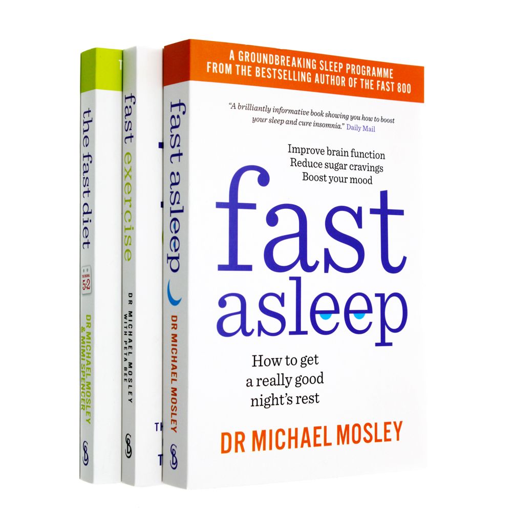 Photo of Dr Michael Mosley 3 Books Set on a White Background