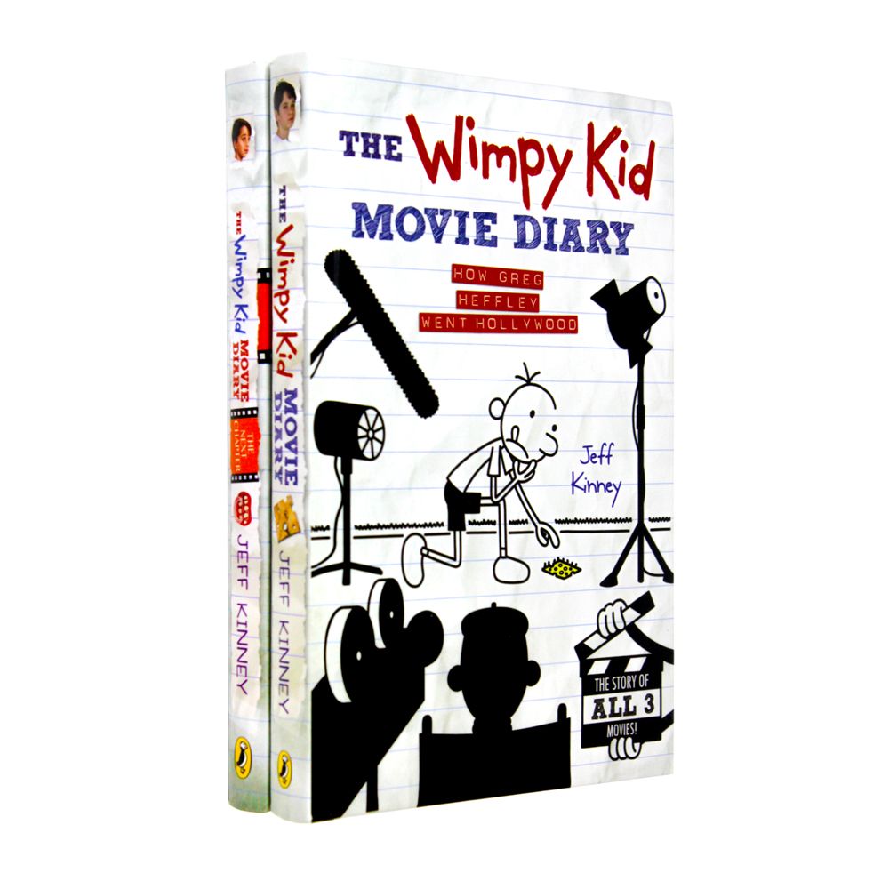 The Wimpy Kid Movie Diary Collection 2 Books Set by Jeff Kinney – The Next Chapter & How Greg Heffley Went Hollywood | Children's Humor, Kids Series