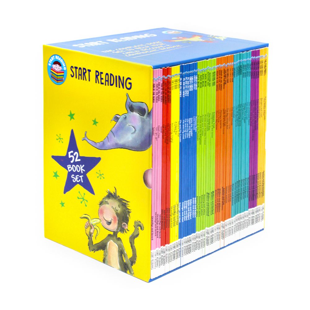 Start Reading Library 52 Book Collection Box Set – Level 1 to 9 | Early Reading Practice for Kids 6+, Children's Books for Literacy, Learning & Fun