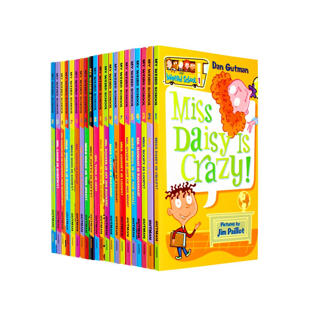 My Weird School 21 Paperback Book Box Set by Dan Gutman – Fun & Educational Children's Fiction, Humorous School Stories for Young Readers & Learners